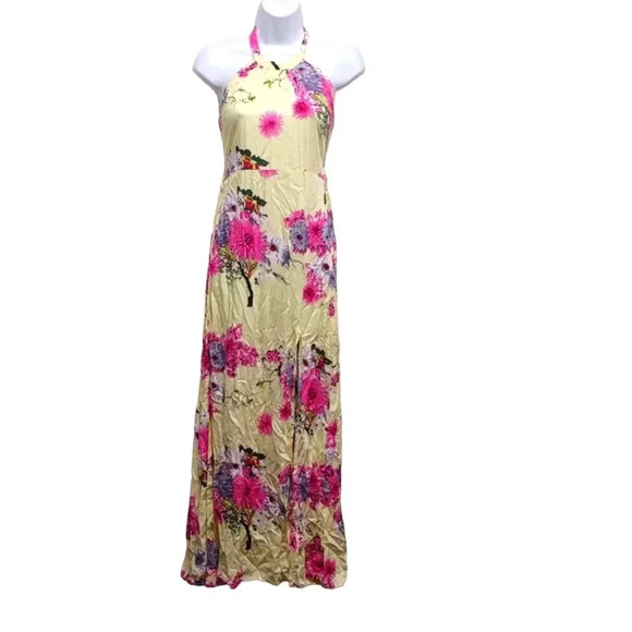 Lovely in Bahli Floral Open Back Dress With Back-Slit Tags - Picture 1 of 11